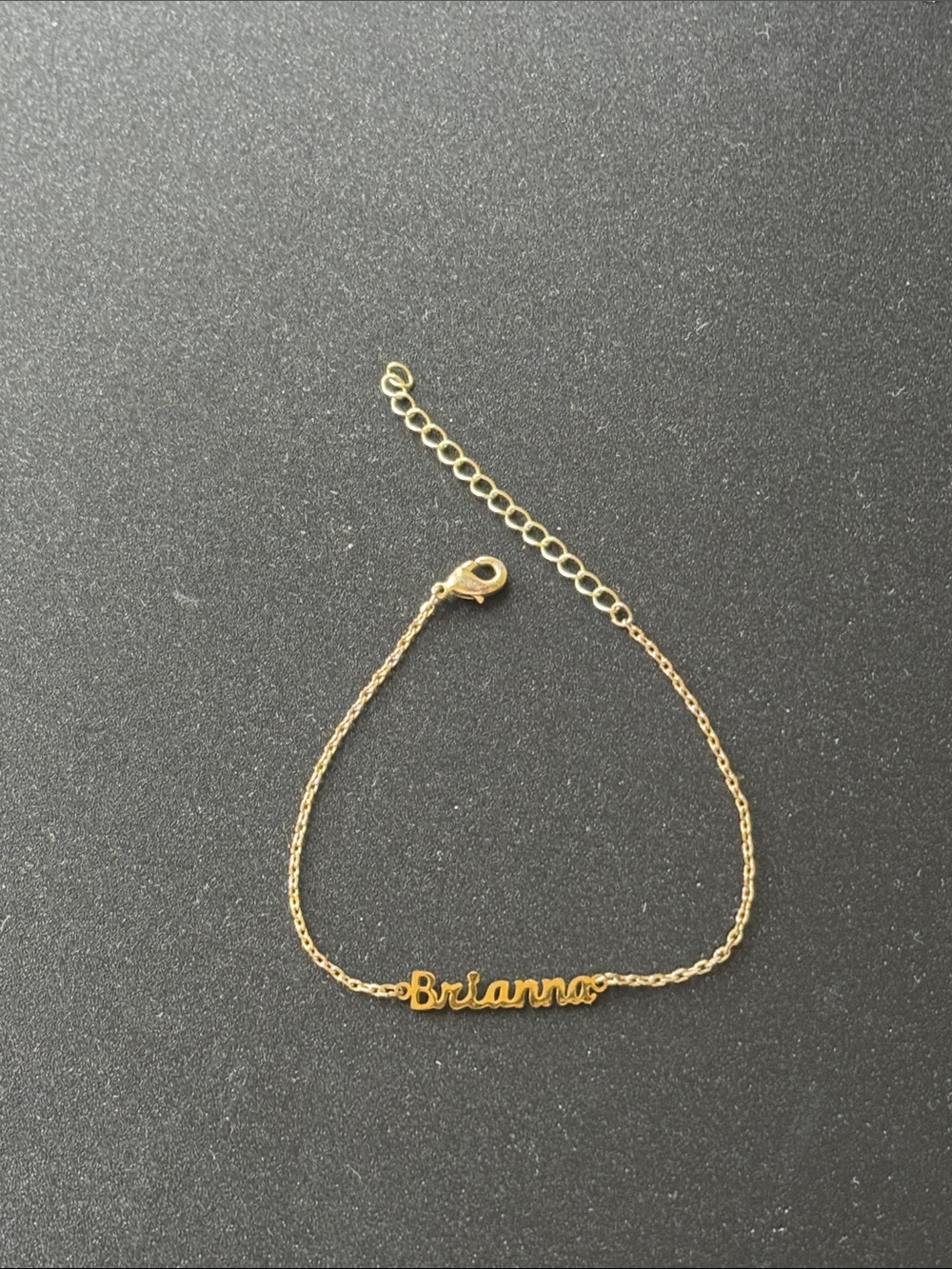 Personalized Gold Name Bracelet - "Brianna"